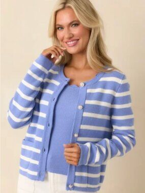 Kennedy Cardigan in Spa Blue